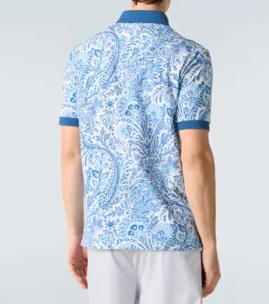 Etro Paisley cotton polo shirt | Thumbnail 2 Etro Paisley cotton polo shirt | Thumbnail 2