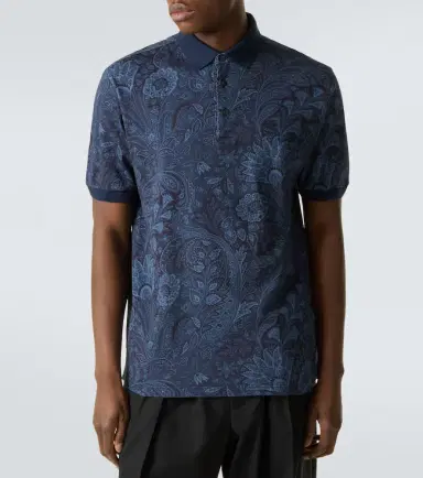 Etro Paisley cotton polo shirt | Thumbnail 4 Etro Paisley cotton polo shirt | Thumbnail 4