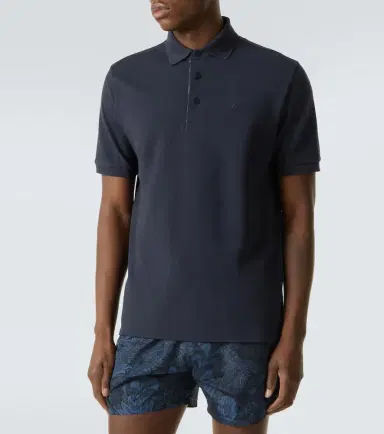 Etro Pegaso cotton polo shirt | Thumbnail 2 Etro Pegaso cotton polo shirt | Thumbnail 2