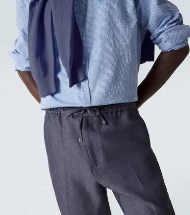Etro Linen slim pants | Thumbnail 3 Etro Linen slim pants | Thumbnail 3