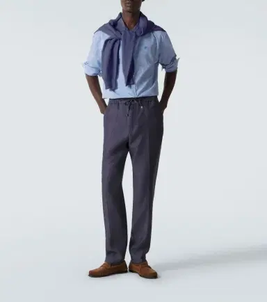 Etro Linen slim pants | Thumbnail 5 Etro Linen slim pants | Thumbnail 5