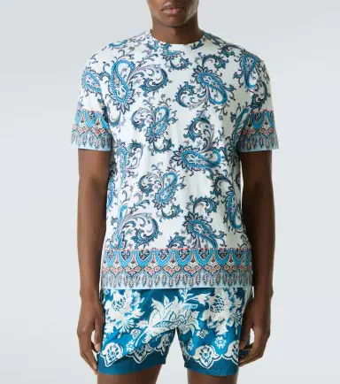 Etro Paisley cotton T-shirt | Thumbnail 3 Etro Paisley cotton T-shirt | Thumbnail 3