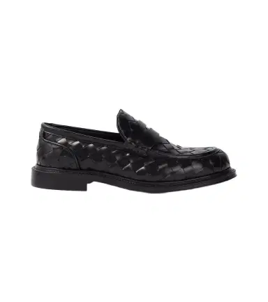 Bottega Veneta James Intrecciato leather penny loafers | Thumbnail 1 Bottega Veneta James Intrecciato leather penny loafers | Thumbnail 1
