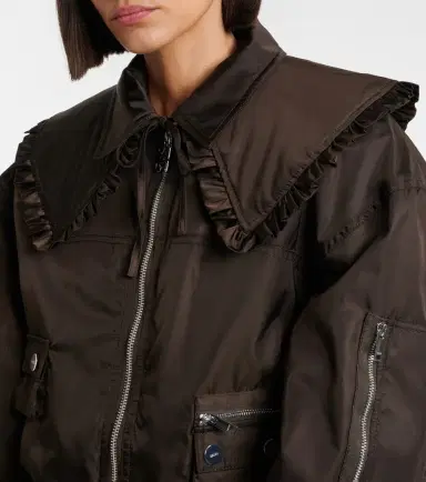 Ganni Duchess bomber jacket | Thumbnail 5 Ganni Duchess bomber jacket | Thumbnail 5