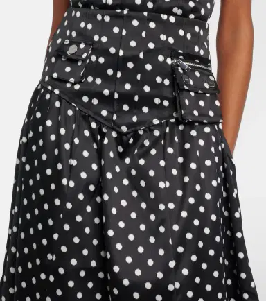 Ganni Polka-dot satin maxi skirt | Thumbnail 2 Ganni Polka-dot satin maxi skirt | Thumbnail 2