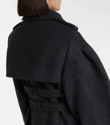 Ganni Belted wool and cashmere-blend coat | Thumbnail 6 Ganni Belted wool and cashmere-blend coat | Thumbnail 6