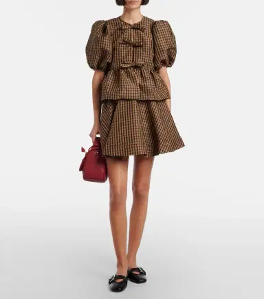 Ganni Checked miniskirt | Thumbnail 3 Ganni Checked miniskirt | Thumbnail 3