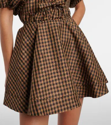 Ganni Checked miniskirt | Thumbnail 4 Ganni Checked miniskirt | Thumbnail 4