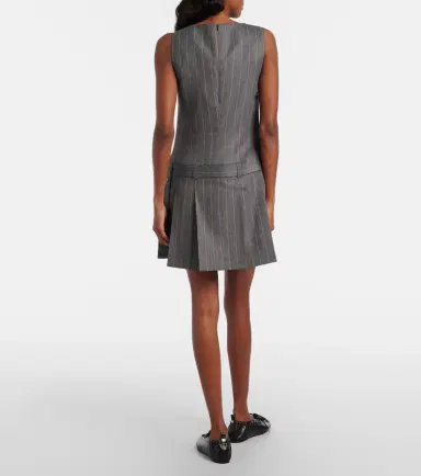 Ganni Belted pinstripe minidress | Thumbnail 2 Ganni Belted pinstripe minidress | Thumbnail 2