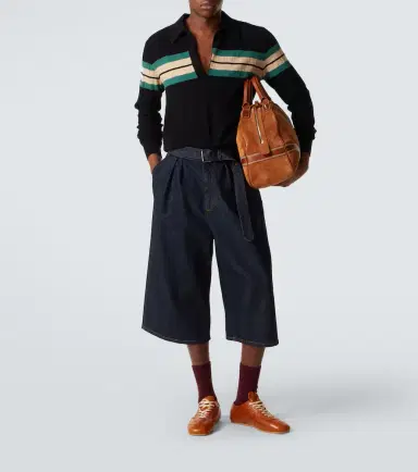 Dries Van Noten Belted denim Bermuda shorts | Thumbnail 2 Dries Van Noten Belted denim Bermuda shorts | Thumbnail 2