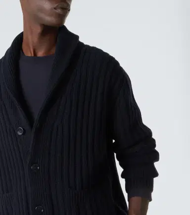 Allude Ribbed-knit wool and cashmere cardigan | Thumbnail 2 Allude Ribbed-knit wool and cashmere cardigan | Thumbnail 2