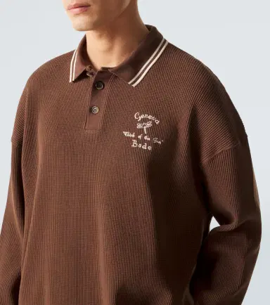 Bode Geneva waffle-knit cotton polo sweater | Thumbnail 5 Bode Geneva waffle-knit cotton polo sweater | Thumbnail 5