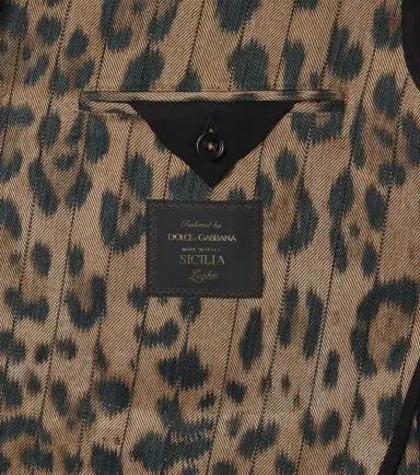 Dolce & Gabbana Leopard-print cotton-blend blazer | Thumbnail 2 Dolce & Gabbana Leopard-print cotton-blend blazer | Thumbnail 2