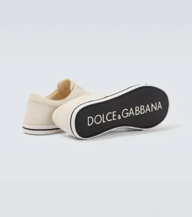 Dolce & Gabbana Suede-trimmed sneakers | Thumbnail 4 Dolce & Gabbana Suede-trimmed sneakers | Thumbnail 4