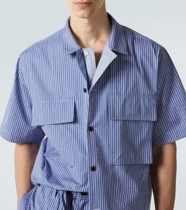 Sacai Striped cotton poplin shirt | Thumbnail 4 Sacai Striped cotton poplin shirt | Thumbnail 4