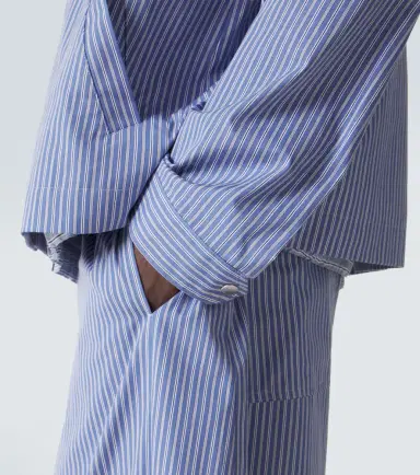 Sacai Striped cotton poplin blouson jacket | Thumbnail 4 Sacai Striped cotton poplin blouson jacket | Thumbnail 4