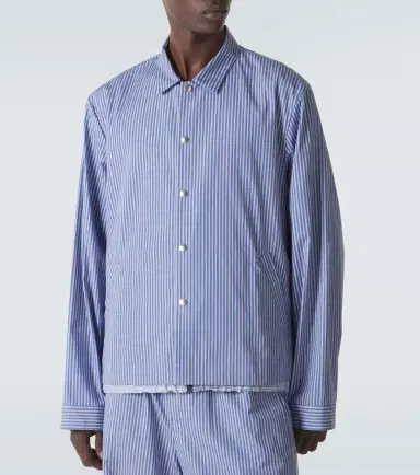 Sacai Striped cotton poplin blouson jacket | Thumbnail 6 Sacai Striped cotton poplin blouson jacket | Thumbnail 6