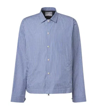 Sacai Striped cotton poplin blouson jacket | Thumbnail 1 Sacai Striped cotton poplin blouson jacket | Thumbnail 1