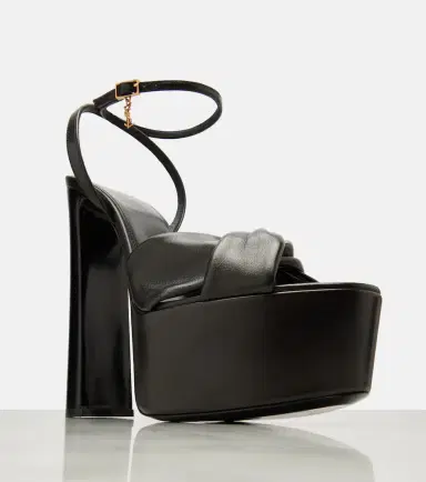 Saint Laurent Franciane 105 leather platform sandals | Thumbnail 4 Saint Laurent Franciane 105 leather platform sandals | Thumbnail 4