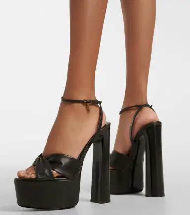 Saint Laurent Franciane 105 leather platform sandals | Thumbnail 5 Saint Laurent Franciane 105 leather platform sandals | Thumbnail 5