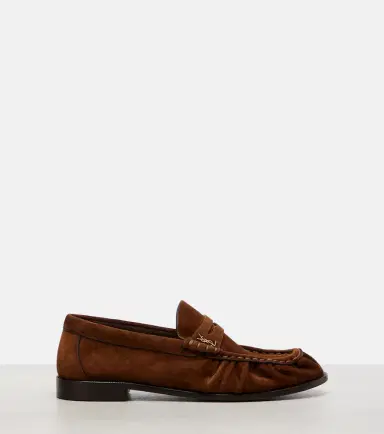 Saint Laurent Le Loafer suede penny loafers | Thumbnail 2 Saint Laurent Le Loafer suede penny loafers | Thumbnail 2