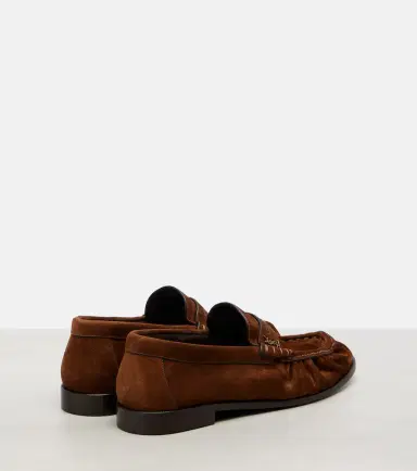 Saint Laurent Le Loafer suede penny loafers | Thumbnail 4 Saint Laurent Le Loafer suede penny loafers | Thumbnail 4