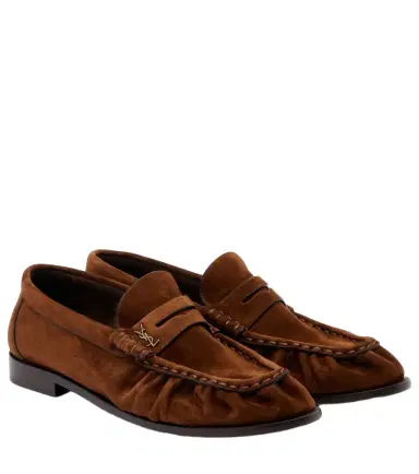 Saint Laurent Le Loafer suede penny loafers | Thumbnail 1 Saint Laurent Le Loafer suede penny loafers | Thumbnail 1