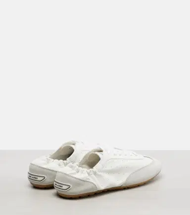 Saint Laurent Lewis suede-trimmed leather sneakers | Thumbnail 4 Saint Laurent Lewis suede-trimmed leather sneakers | Thumbnail 4
