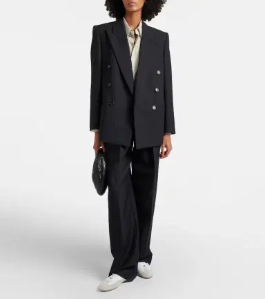 Saint Laurent Lewis suede-trimmed leather sneakers | Thumbnail 6 Saint Laurent Lewis suede-trimmed leather sneakers | Thumbnail 6