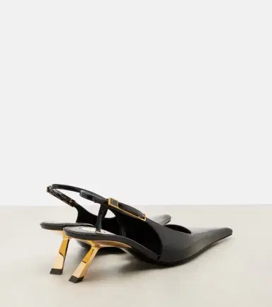 Saint Laurent Lee patent leather slingback pumps | Thumbnail 3 Saint Laurent Lee patent leather slingback pumps | Thumbnail 3