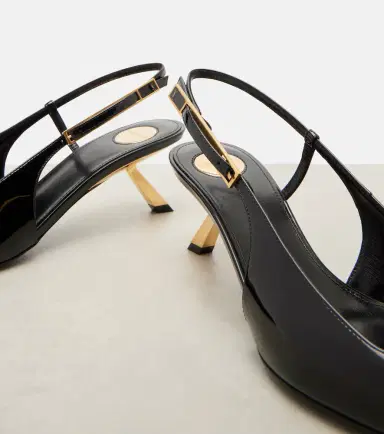 Saint Laurent Lee patent leather slingback pumps | Thumbnail 4 Saint Laurent Lee patent leather slingback pumps | Thumbnail 4