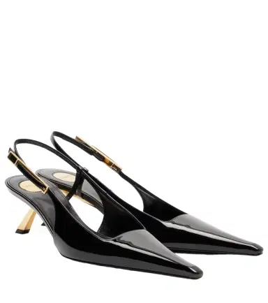 Saint Laurent Lee patent leather slingback pumps | Thumbnail 1 Saint Laurent Lee patent leather slingback pumps | Thumbnail 1