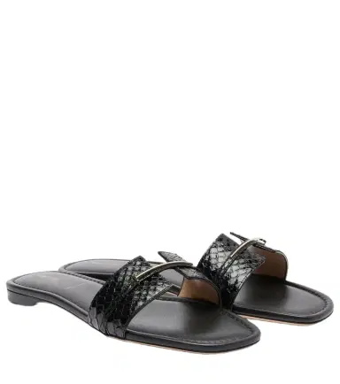 Tom Ford Julianne croc-effect leather slides | Thumbnail 1 Tom Ford Julianne croc-effect leather slides | Thumbnail 1