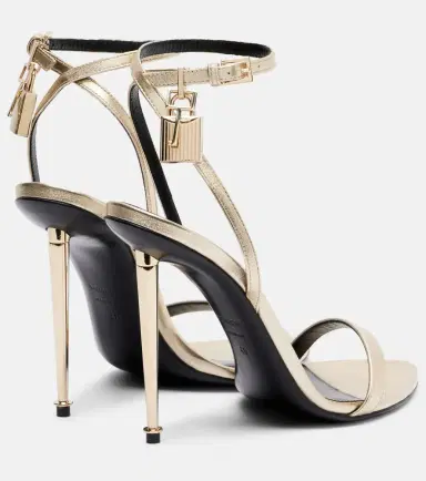 Tom Ford Metallic leather sandals | Thumbnail 3 Tom Ford Metallic leather sandals | Thumbnail 3