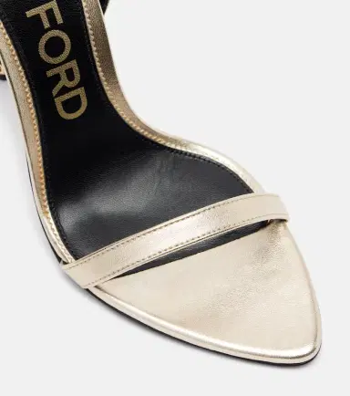Tom Ford Metallic leather sandals | Thumbnail 4 Tom Ford Metallic leather sandals | Thumbnail 4