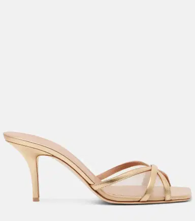 Malone Souliers Perla 70 leather and mesh mules | Thumbnail 2 Malone Souliers Perla 70 leather and mesh mules | Thumbnail 2