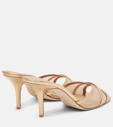 Malone Souliers Perla 70 leather and mesh mules | Thumbnail 3 Malone Souliers Perla 70 leather and mesh mules | Thumbnail 3