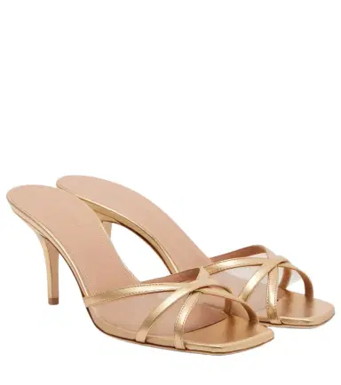 Malone Souliers Perla 70 leather and mesh mules | Thumbnail 1 Malone Souliers Perla 70 leather and mesh mules | Thumbnail 1