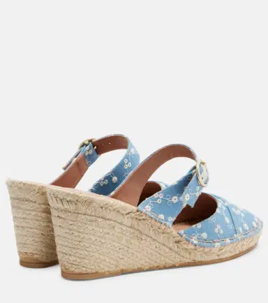 Malone Souliers Farah denim espadrille wedges | Thumbnail 3 Malone Souliers Farah denim espadrille wedges | Thumbnail 3