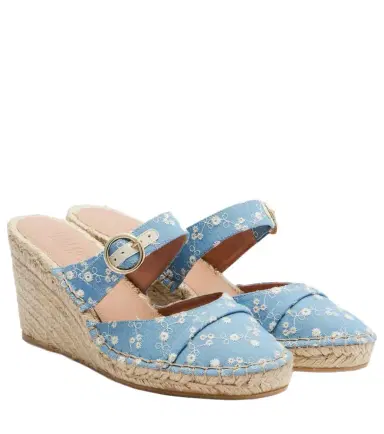 Malone Souliers Farah denim espadrille wedges | Thumbnail 1 Malone Souliers Farah denim espadrille wedges | Thumbnail 1