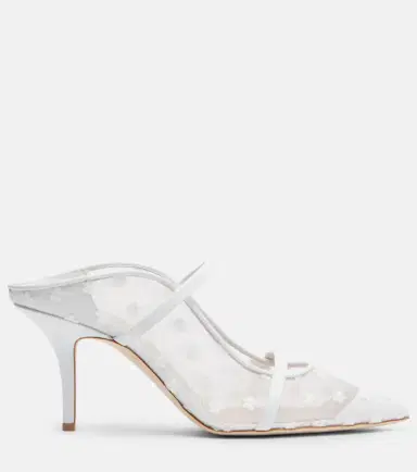 Malone Souliers Maureen 70 leather and mesh mules | Thumbnail 3 Malone Souliers Maureen 70 leather and mesh mules | Thumbnail 3