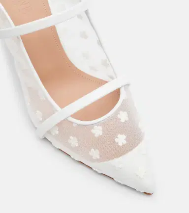 Malone Souliers Maureen 70 leather and mesh mules | Thumbnail 4 Malone Souliers Maureen 70 leather and mesh mules | Thumbnail 4