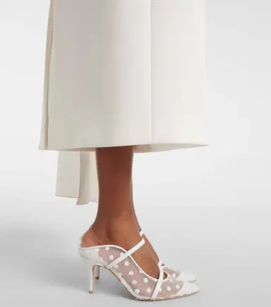 Malone Souliers Maureen 70 leather and mesh mules | Thumbnail 5 Malone Souliers Maureen 70 leather and mesh mules | Thumbnail 5