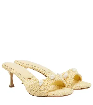 Mach & Mach Embellished crochet mules | Thumbnail 1 Mach & Mach Embellished crochet mules | Thumbnail 1