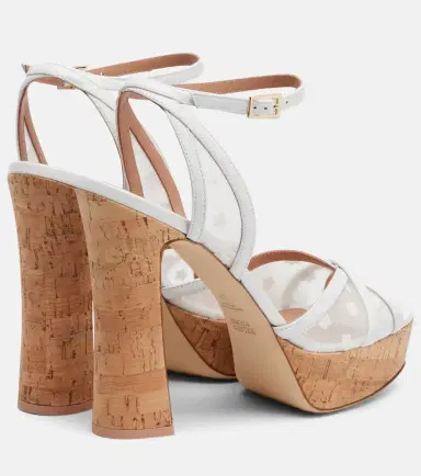 Malone Souliers Sylvie 125 leather-trimmed platform sandals | Thumbnail 3 Malone Souliers Sylvie 125 leather-trimmed platform sandals | Thumbnail 3