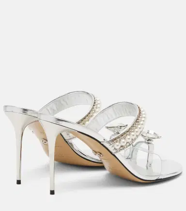 Mach & Mach Diamond Of Elizabeth 95 leather mules | Thumbnail 2 Mach & Mach Diamond Of Elizabeth 95 leather mules | Thumbnail 2