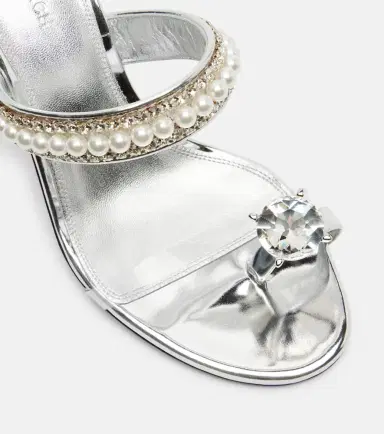 Mach & Mach Diamond Of Elizabeth 95 leather mules | Thumbnail 4 Mach & Mach Diamond Of Elizabeth 95 leather mules | Thumbnail 4