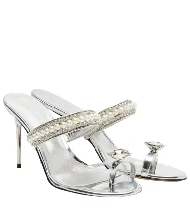 Mach & Mach Diamond Of Elizabeth 95 leather mules | Thumbnail 1 Mach & Mach Diamond Of Elizabeth 95 leather mules | Thumbnail 1