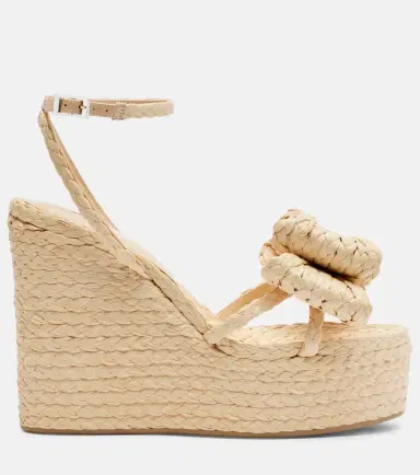 Mach & Mach Le Cadeau raffia espadrille wedges | Thumbnail 3 Mach & Mach Le Cadeau raffia espadrille wedges | Thumbnail 3