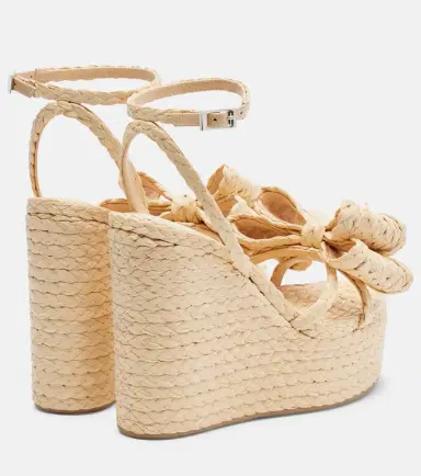 Mach & Mach Le Cadeau raffia espadrille wedges | Thumbnail 4 Mach & Mach Le Cadeau raffia espadrille wedges | Thumbnail 4